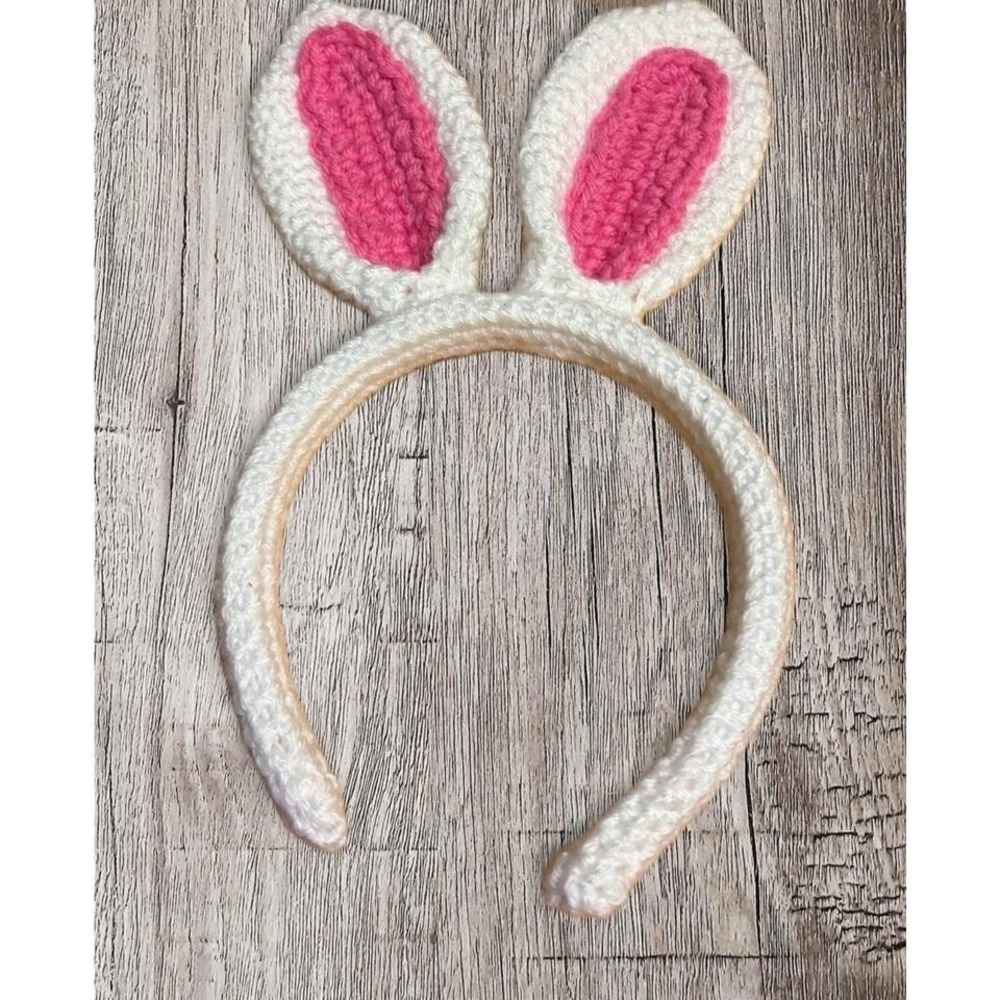 Adorable handmade crocheted bunny ears for Easter